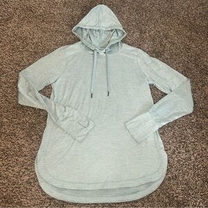 Gaiam Light Blue Hooded Top